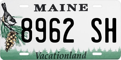 ME license plate 8962SH