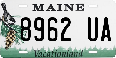 ME license plate 8962UA
