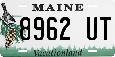 ME license plate 8962UT