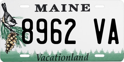 ME license plate 8962VA