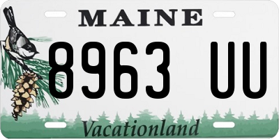 ME license plate 8963UU