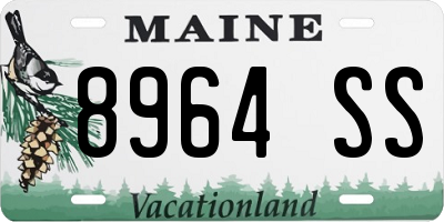 ME license plate 8964SS