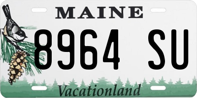 ME license plate 8964SU