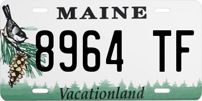 ME license plate 8964TF