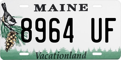 ME license plate 8964UF