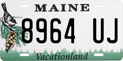 ME license plate 8964UJ