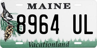 ME license plate 8964UL