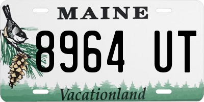 ME license plate 8964UT