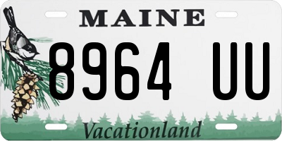 ME license plate 8964UU