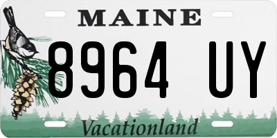 ME license plate 8964UY