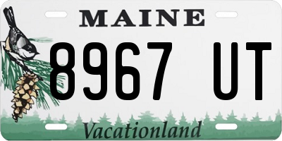 ME license plate 8967UT