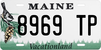 ME license plate 8969TP