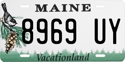 ME license plate 8969UY