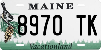 ME license plate 8970TK
