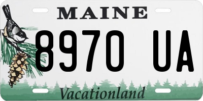 ME license plate 8970UA