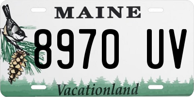 ME license plate 8970UV