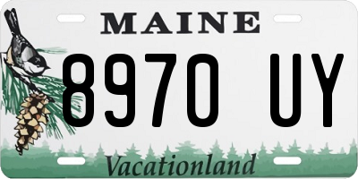 ME license plate 8970UY