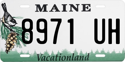 ME license plate 8971UH
