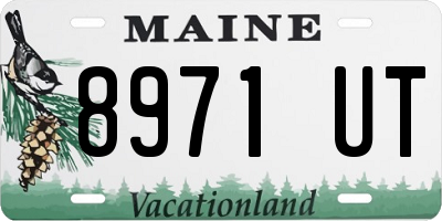 ME license plate 8971UT