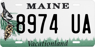 ME license plate 8974UA