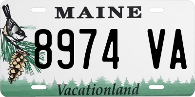 ME license plate 8974VA