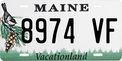 ME license plate 8974VF