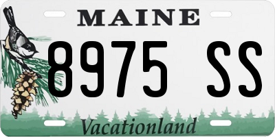 ME license plate 8975SS