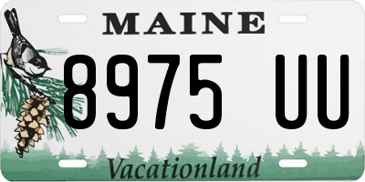 ME license plate 8975UU