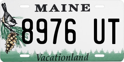 ME license plate 8976UT