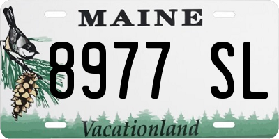ME license plate 8977SL