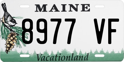 ME license plate 8977VF