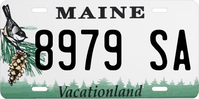 ME license plate 8979SA