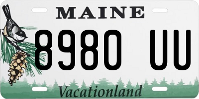 ME license plate 8980UU