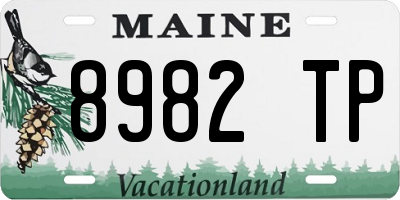 ME license plate 8982TP
