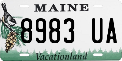 ME license plate 8983UA