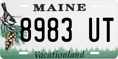 ME license plate 8983UT