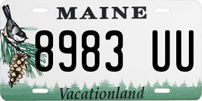 ME license plate 8983UU