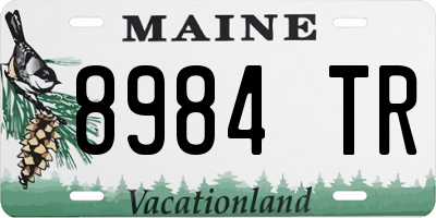 ME license plate 8984TR