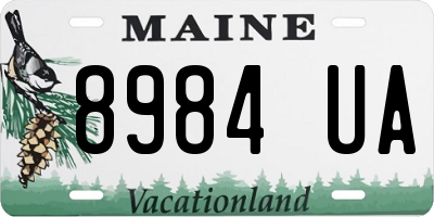 ME license plate 8984UA