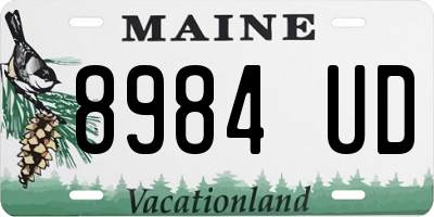 ME license plate 8984UD