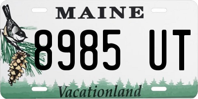 ME license plate 8985UT