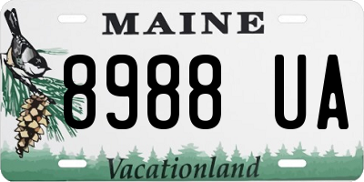 ME license plate 8988UA