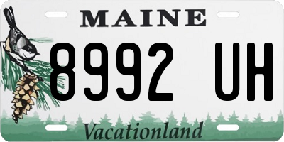 ME license plate 8992UH