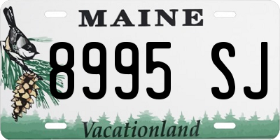 ME license plate 8995SJ