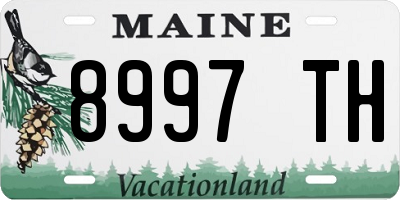 ME license plate 8997TH
