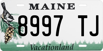 ME license plate 8997TJ