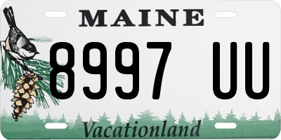 ME license plate 8997UU