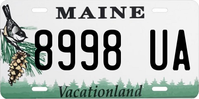 ME license plate 8998UA