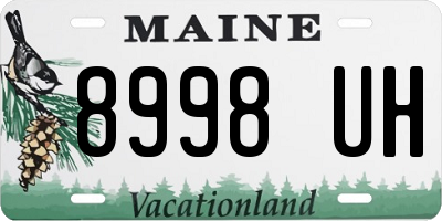 ME license plate 8998UH