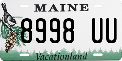 ME license plate 8998UU